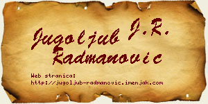 Jugoljub Radmanović vizit kartica